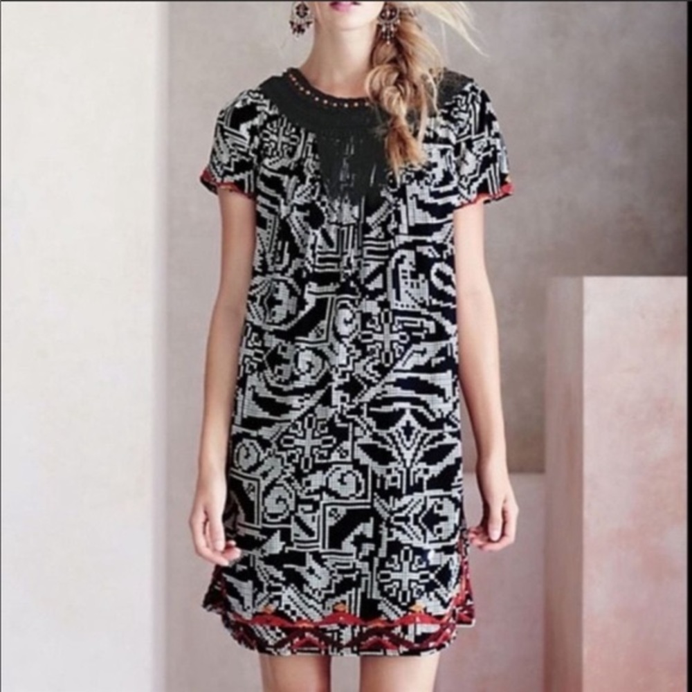 Floreat Abelia Fringe Dress Women’s Size Medium